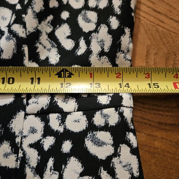 Banana Republic Geo Print Midi Dress Size 4 Sleeveless Navy & White Flare NWT - Picture 6 of 10